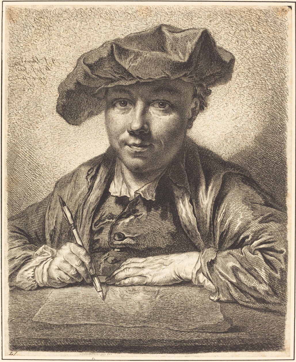 Otoportre, Çizim by Georg Friedrich Schmidt