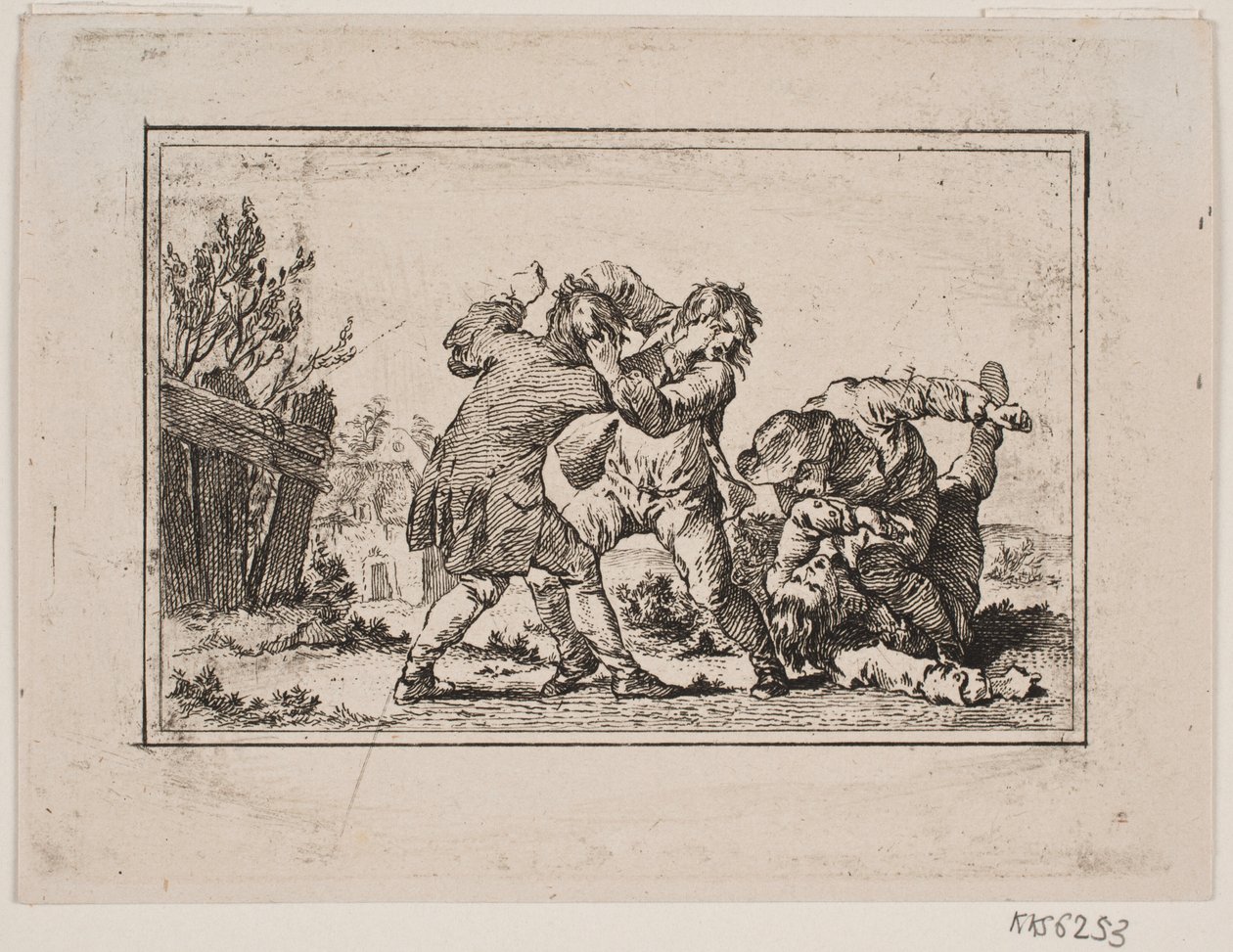 Bir köylü dövüşü by Georg Haas