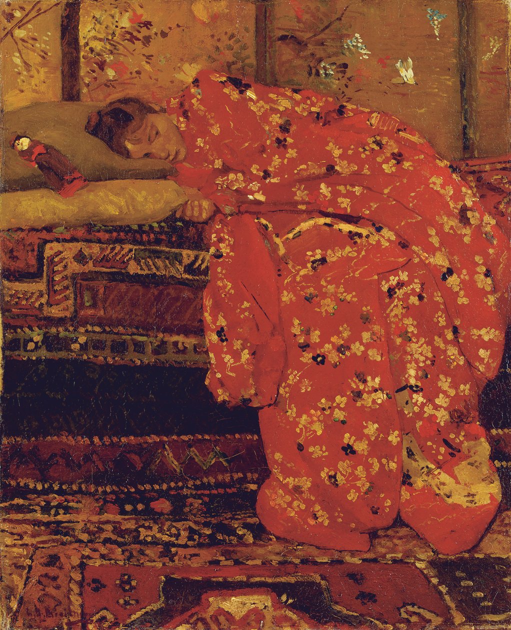 Kırmızı Kimonolu Kız by Georg Hendrik Breitner