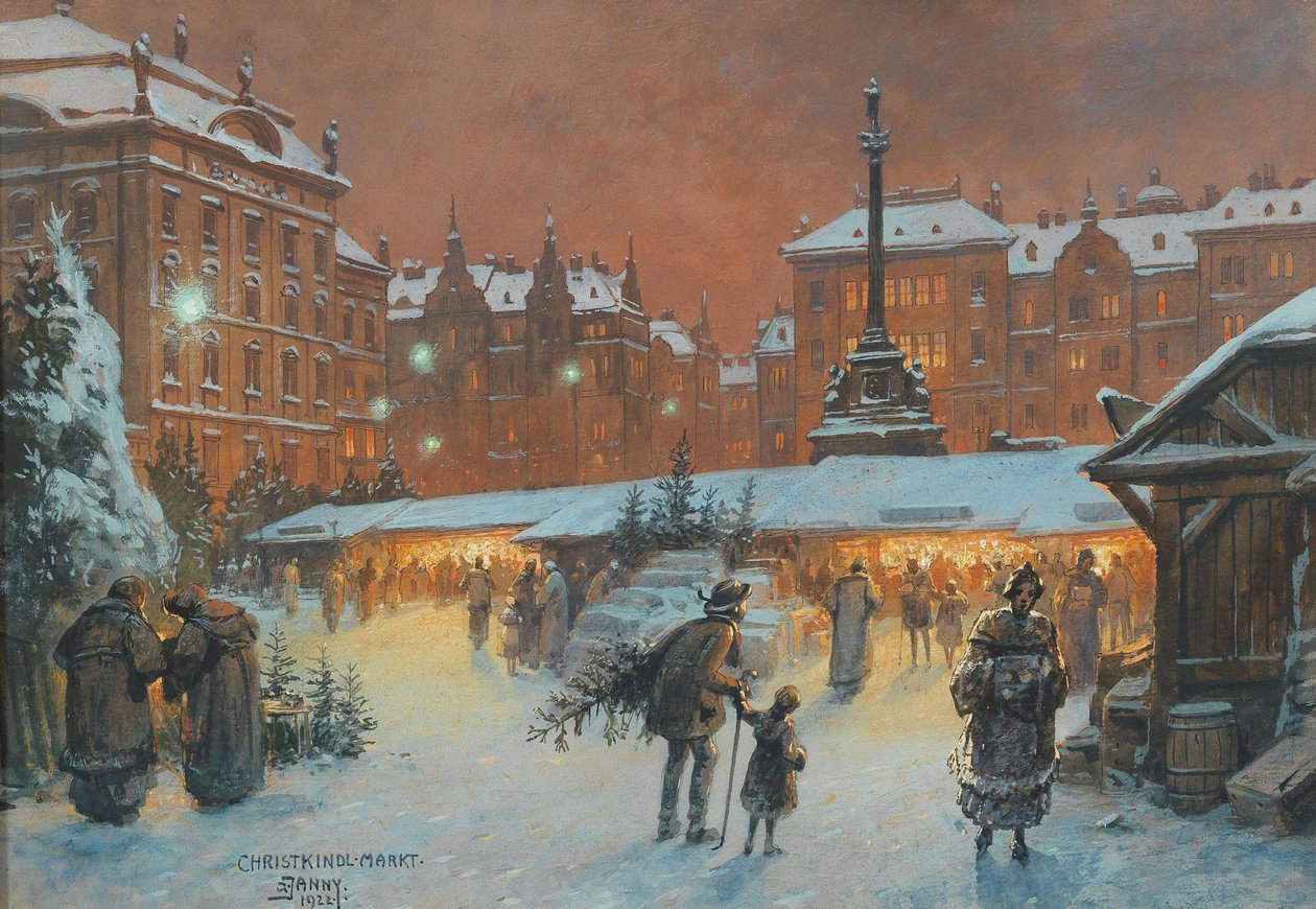 Noel pazarı, 1922. by Georg Janny
