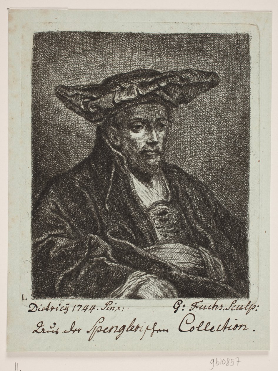 bir bere olan bir adam by Georg Mathias Fuchs