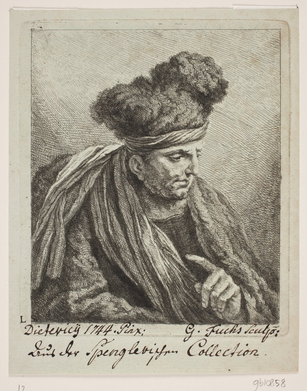 türbanlı bir adam by Georg Mathias Fuchs