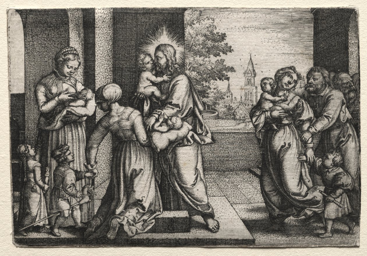 Küçük Çocuklu İsa by Georg Pencz