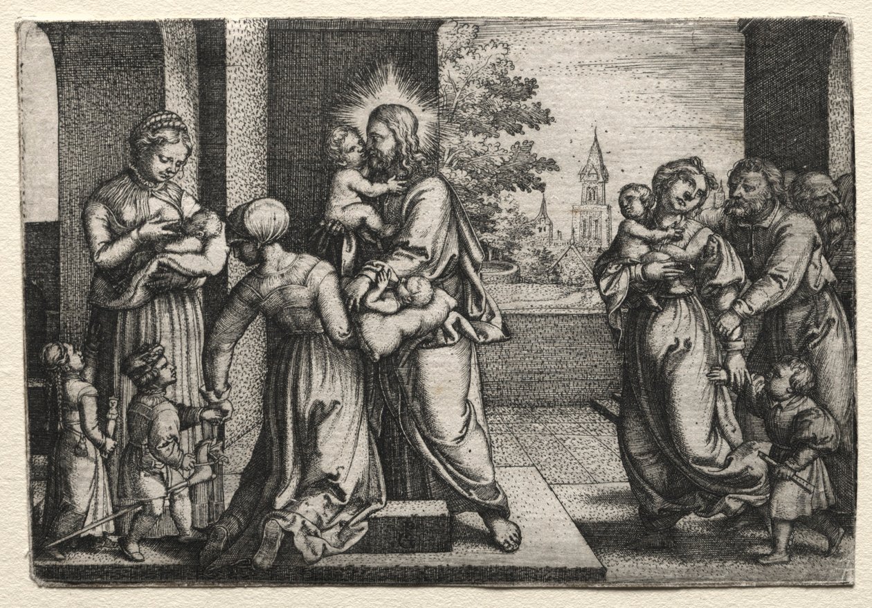 Küçük Çocuklu İsa, c. 1548. by Georg Pencz