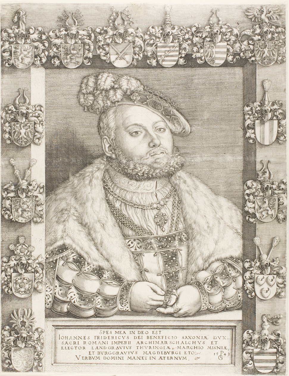Seçmen John Frederick, Saksonya Azizi by Georg Pencz