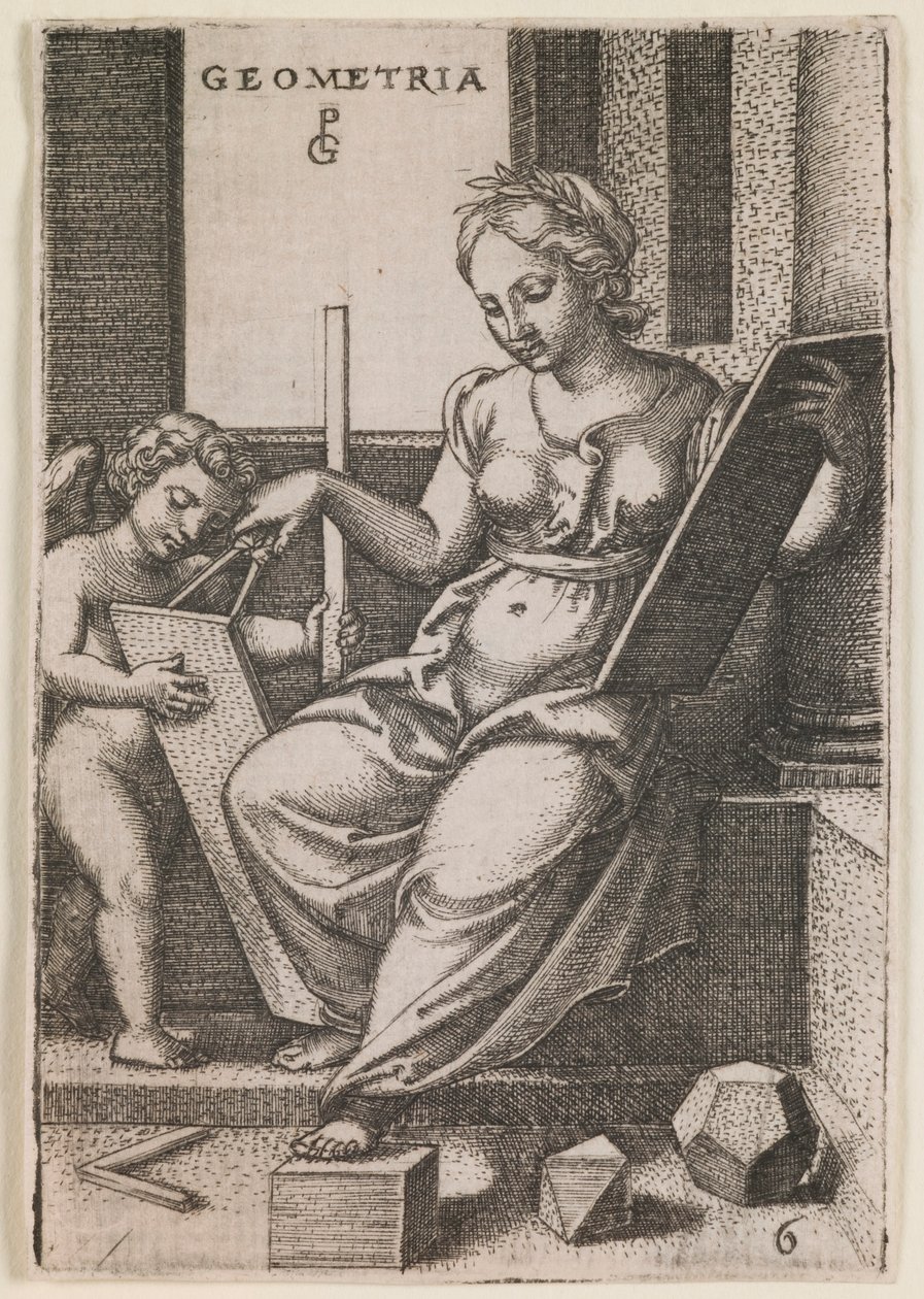 Geometria, “Liberal Sanatlar” dizisinden by Georg Pencz