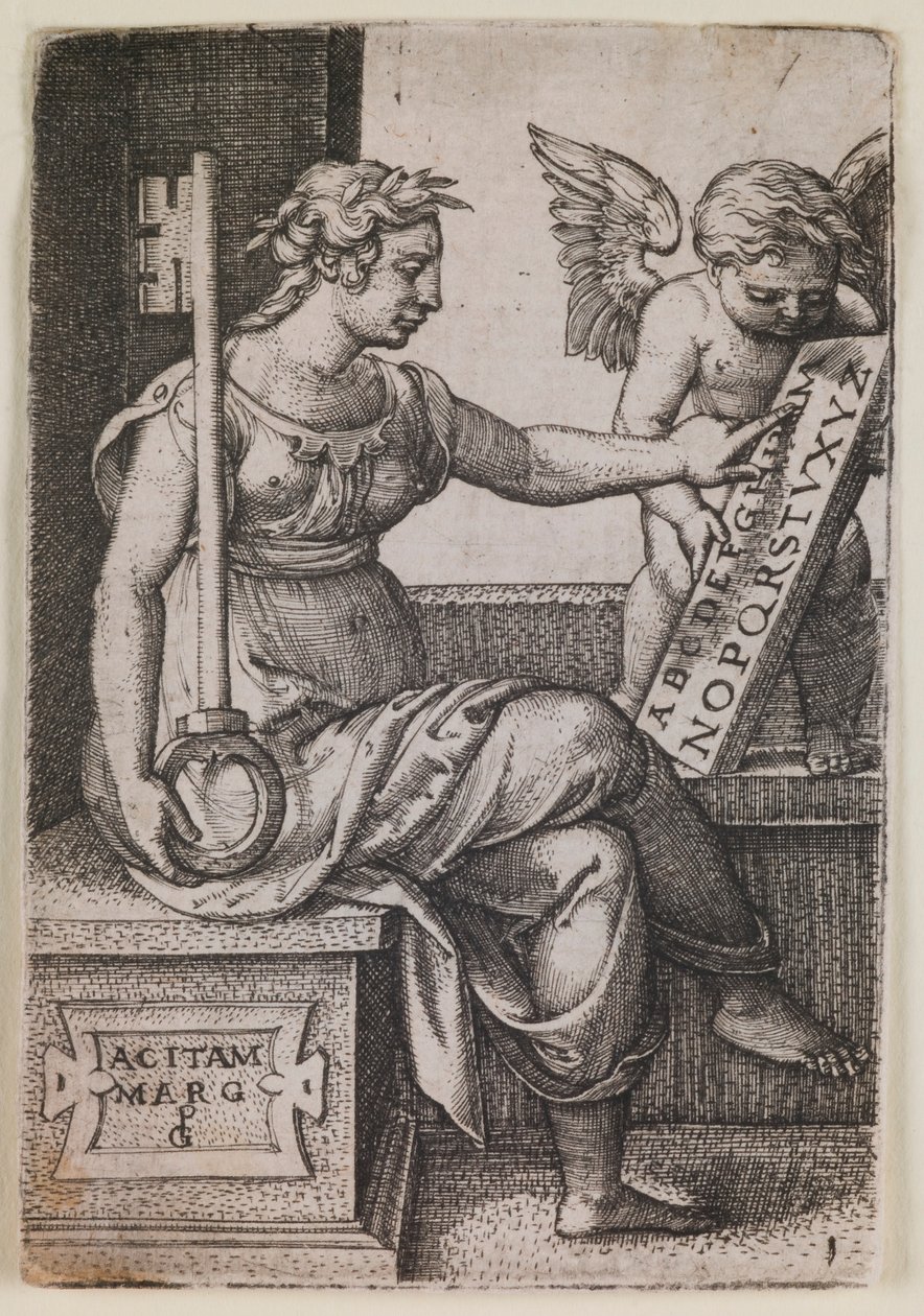 Grammatica, “Liberal Sanatlar” dizisinden by Georg Pencz
