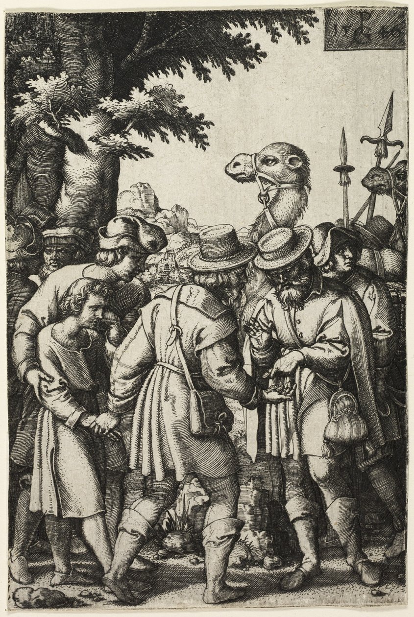 Kardeşleri Tarafından Satılan Yusuf by Georg Pencz