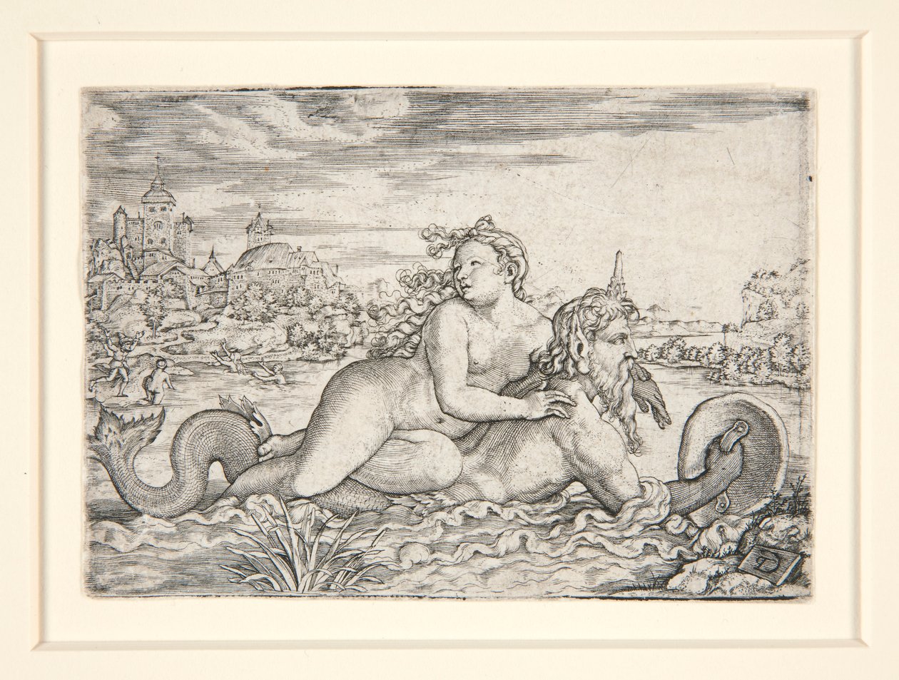 Deniz Canavarı Tarafından Kaçırılan Kız by Georg Pencz