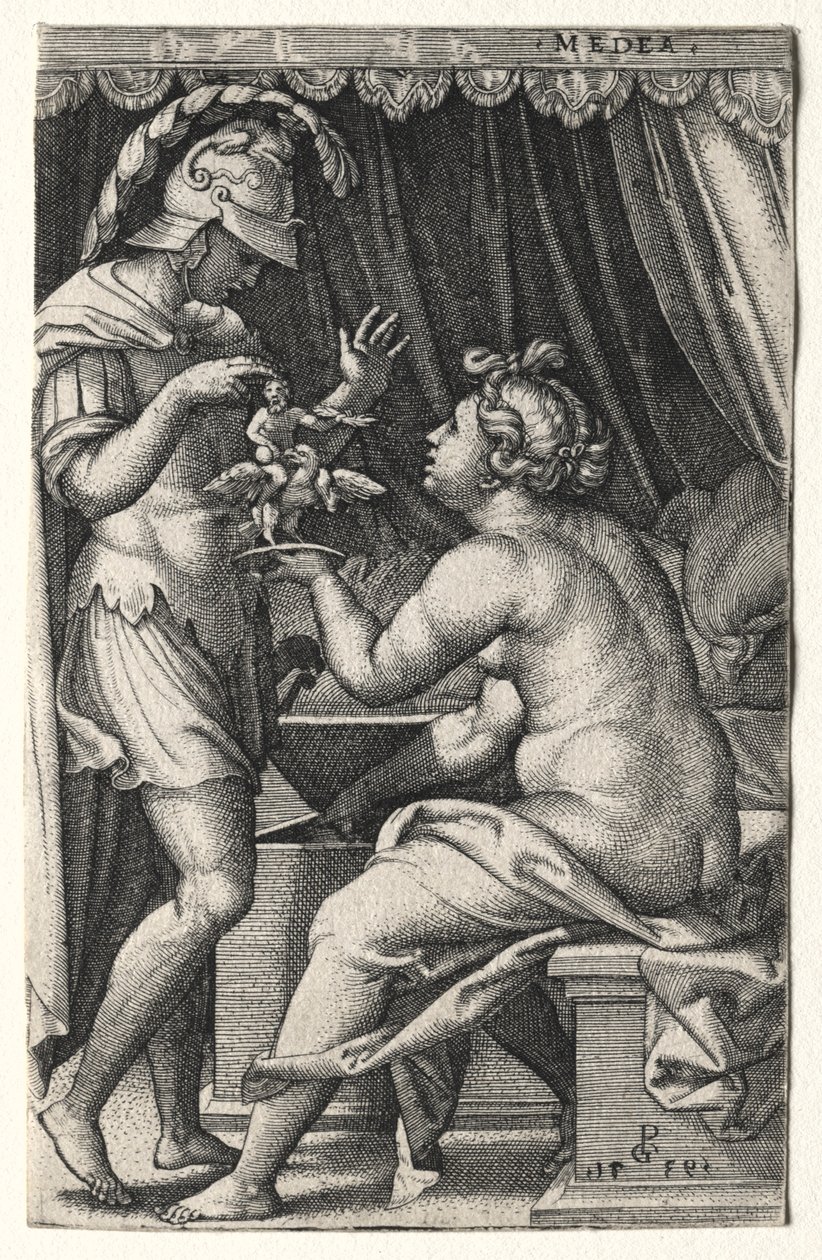 Medea ve Jason by Georg Pencz