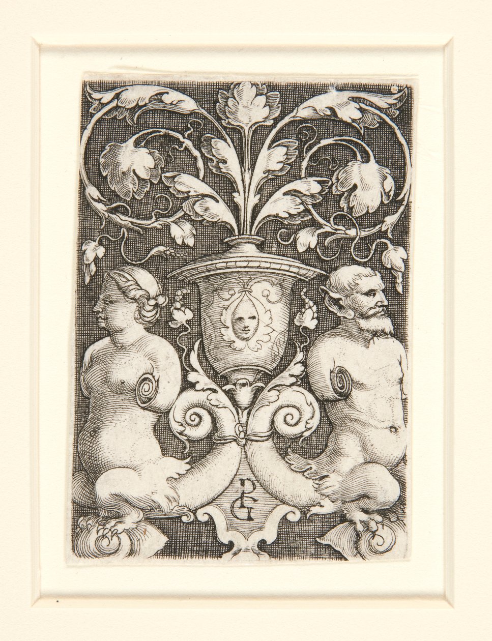 İki Figürlü Süs Vazo by Georg Pencz