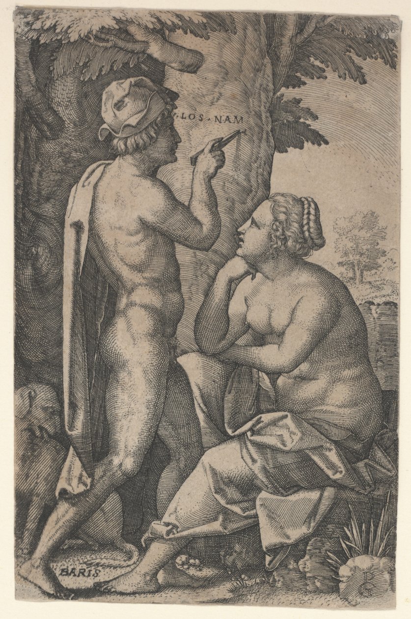 Paris ve Oenone by Georg Pencz