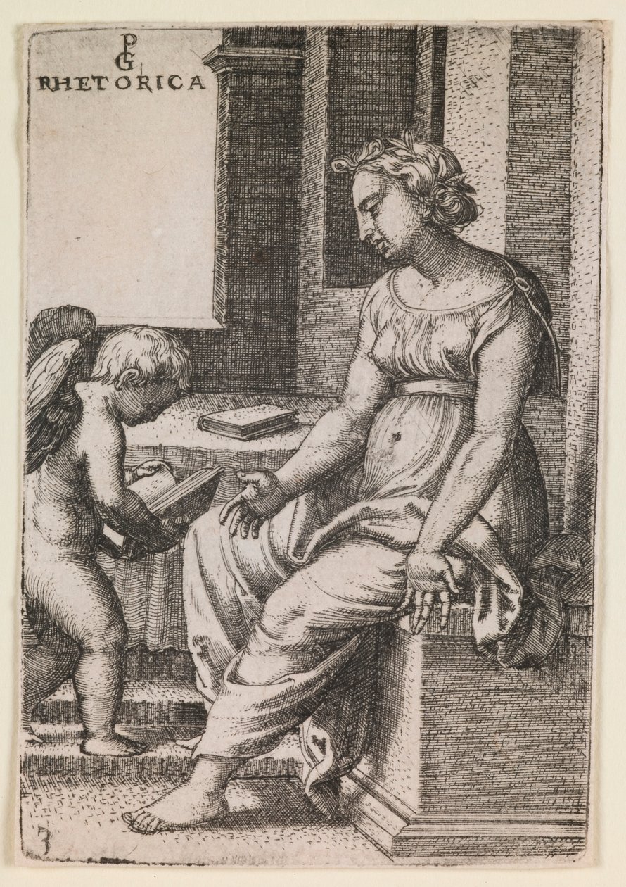 Retorica, “Liberal Sanatlar” dizisinden by Georg Pencz