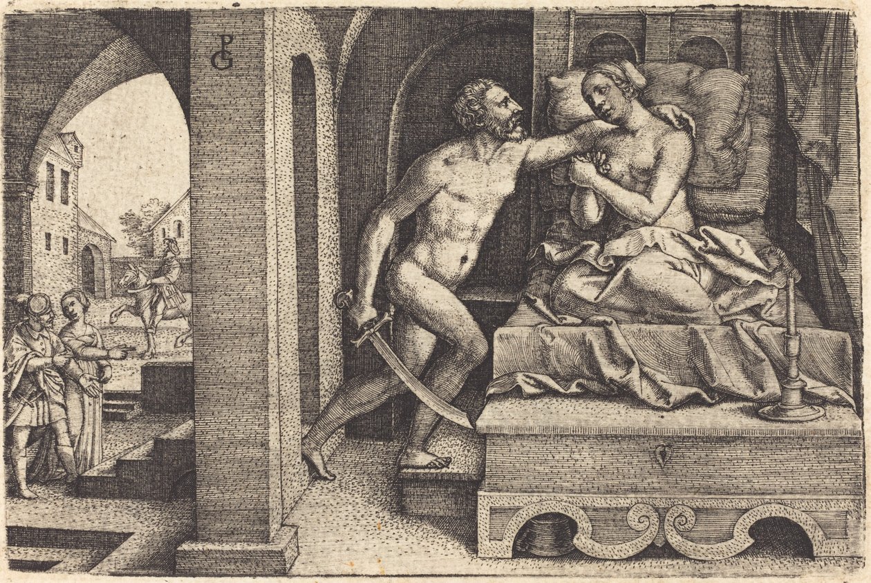Tarquin ve Lucretia by Georg Pencz