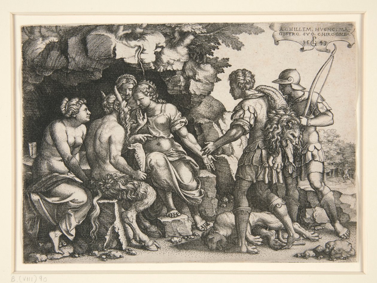 Thetis ve Chiron by Georg Pencz
