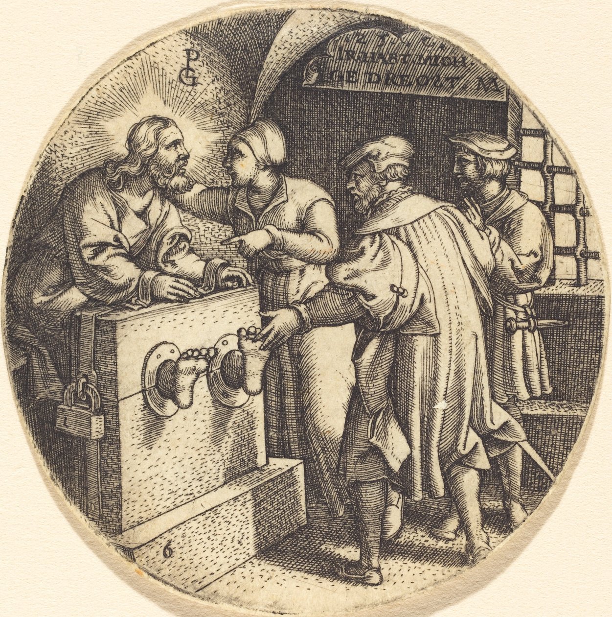 Tutukluları ziyaret etmek by Georg Pencz