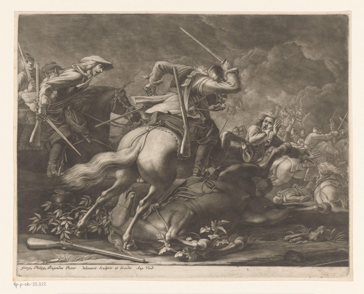 binicilik dövüşü by Georg Philipp Rugendas (I)