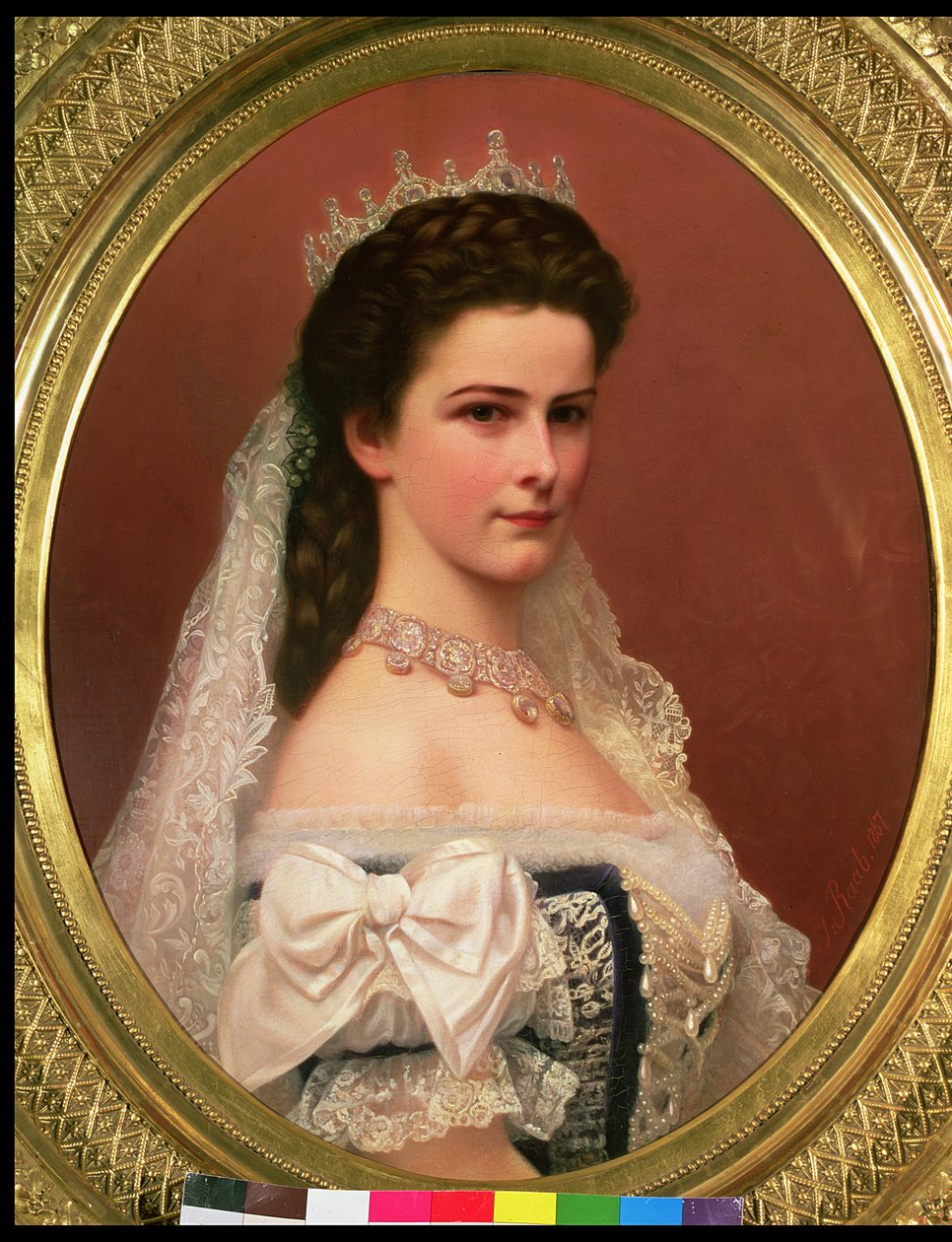 Bavyera İmparatoriçesi Elizabeth (1837-98), Macar kostümü içinde, 1867 by Georg Raab