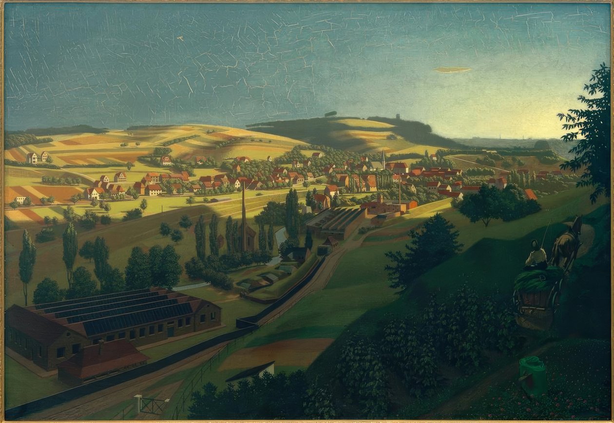 G.Scholz, Grötzingen manzarası by Georg Scholz