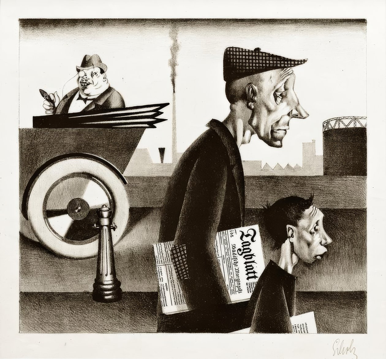 Georg Scholz, gazete sahibi (iş ihlali) by Georg Scholz