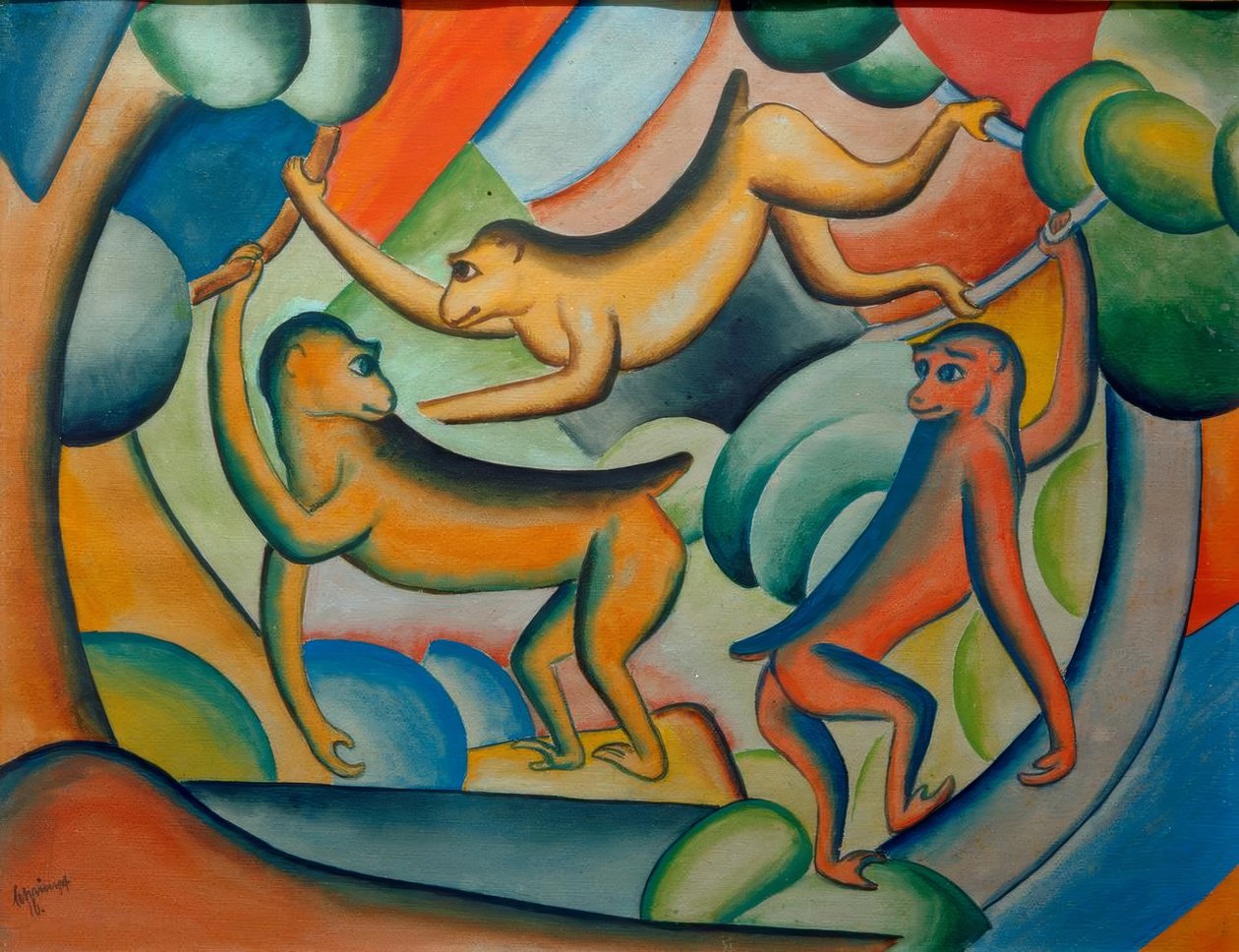 dans eden maymunlar by Georg Schrimpf