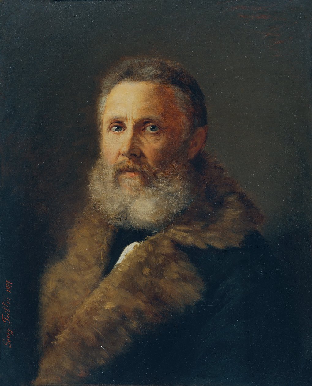 Ressam Carl Teibler, ressamın babası by Georg Teibler