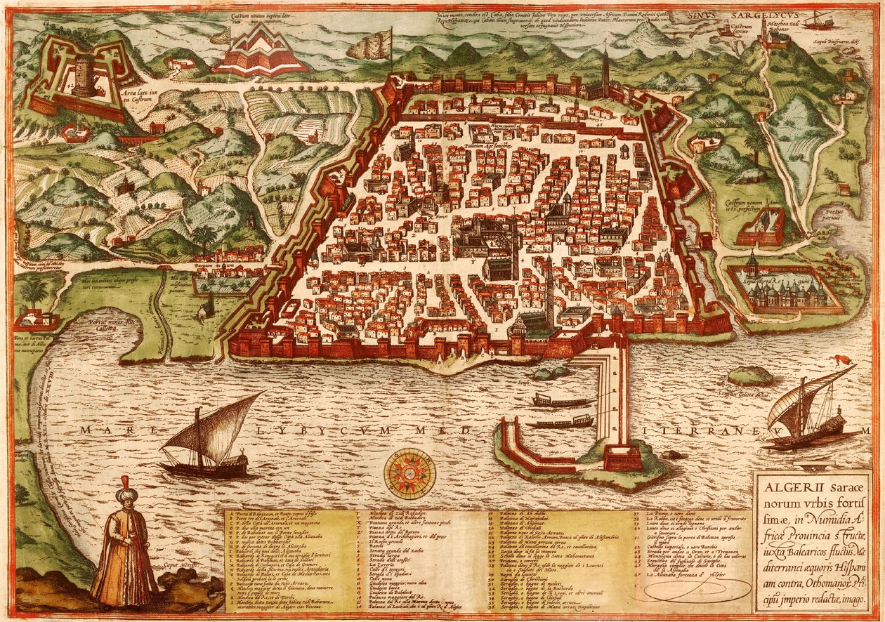 Cezayir, Cezayir by Georg and Hogenberg Franz (1535-90) Braun