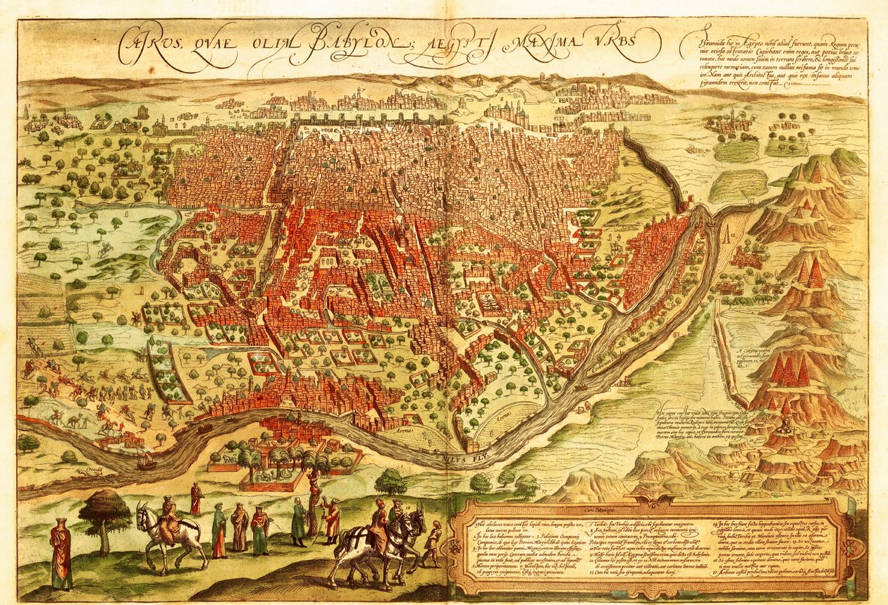 Kahire, Mısır by Georg and Hogenberg Franz (1535 90) Braun