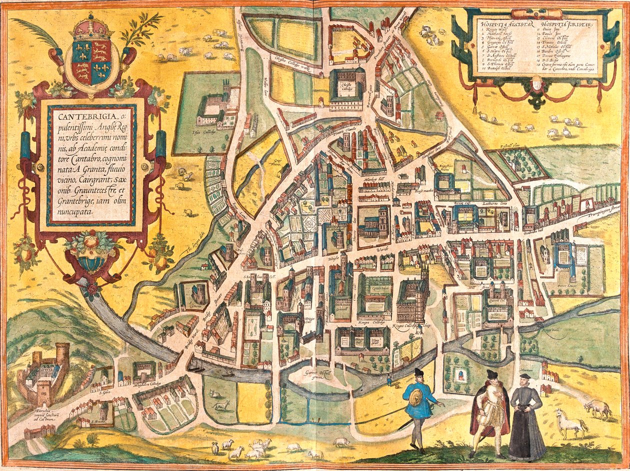 Cambridge, Büyük Britanya by Georg and Hogenberg Franz (1535-90) Braun