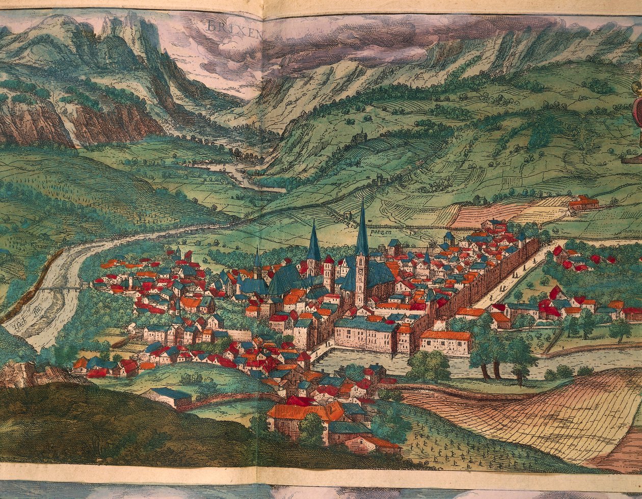 Dünyanın Şehrinden Bressanone Şehri, Georg Braun by Georg Braun and Hogenberg Franz