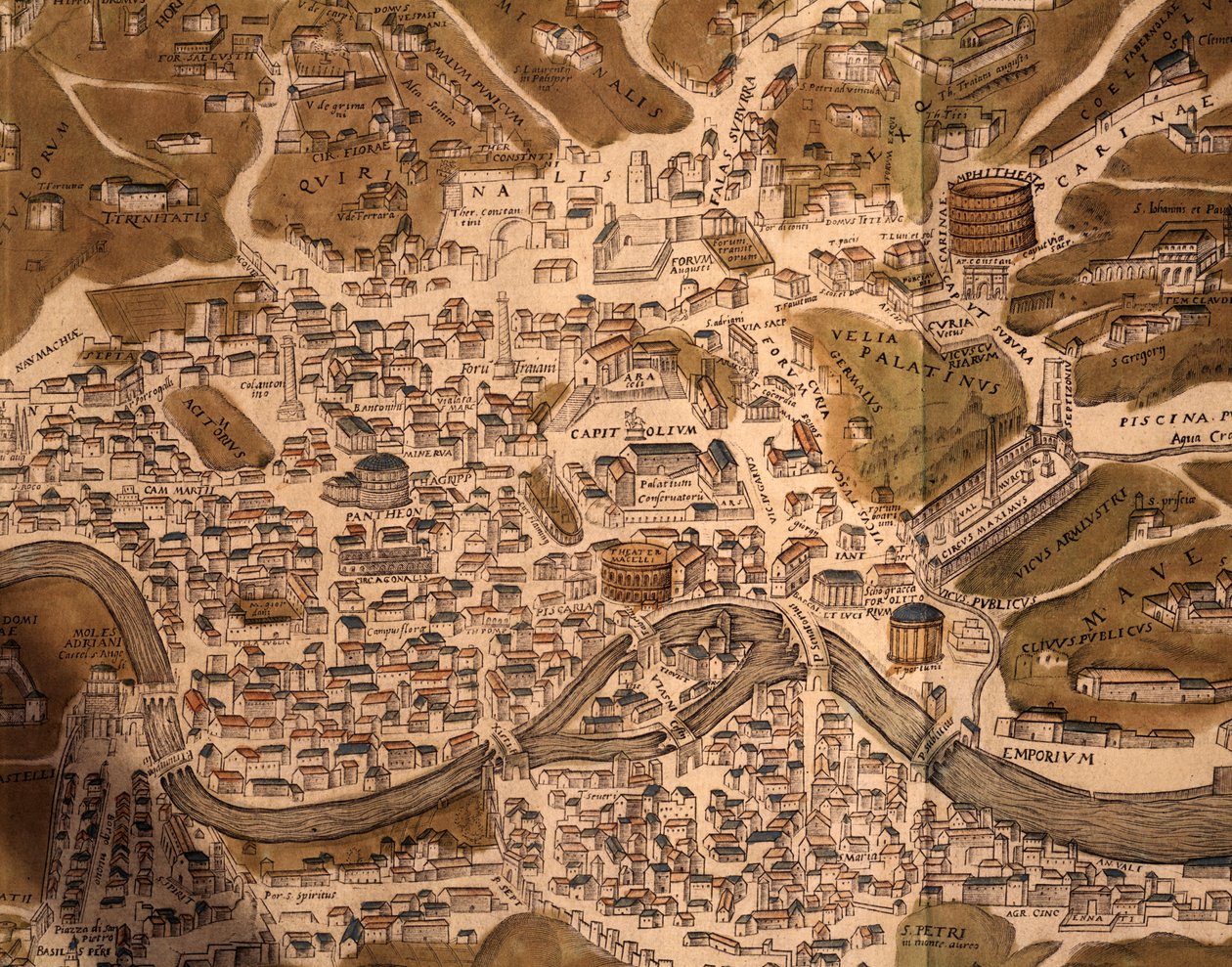 Roma Şehri, harita plakası, Civitates orbis terrarum