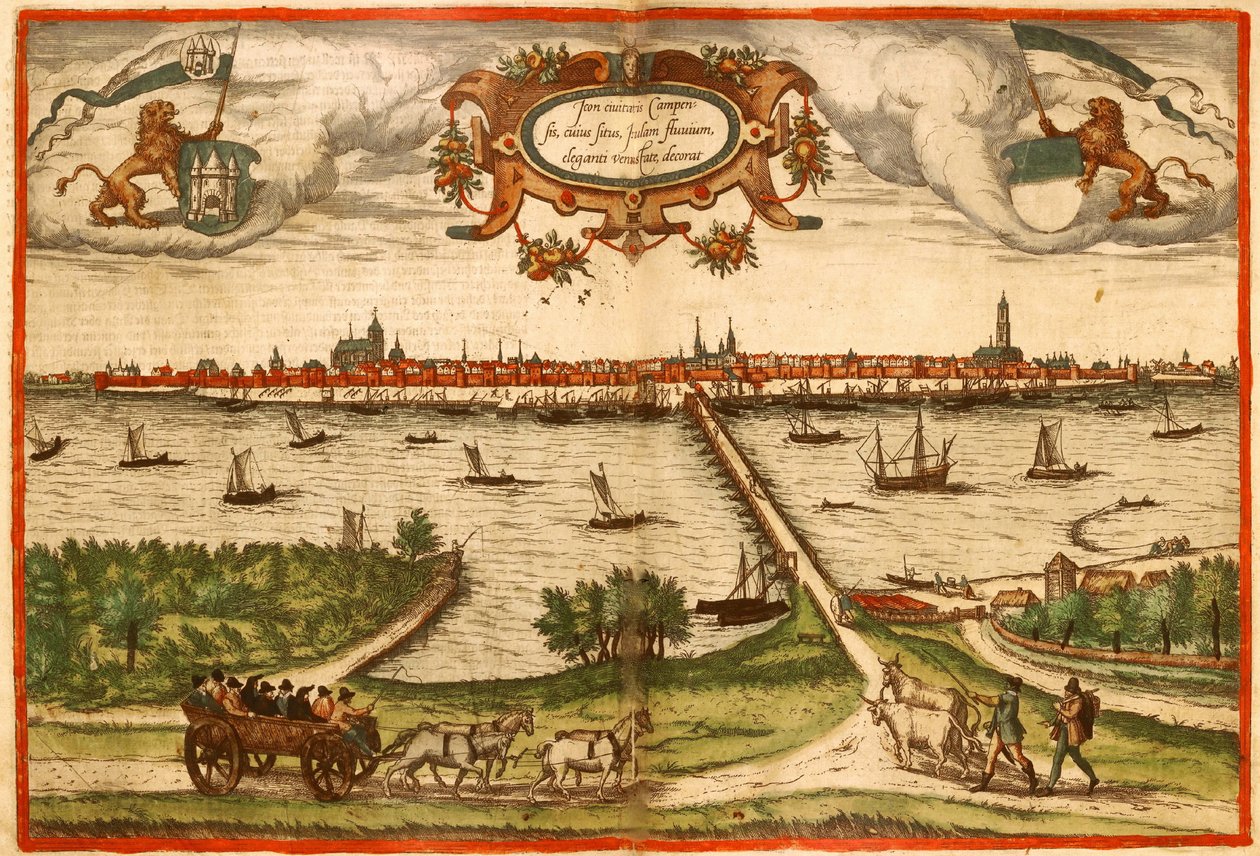 Kampan, Almanya by Georg and Hogenberg Franz (1535-90) Braun