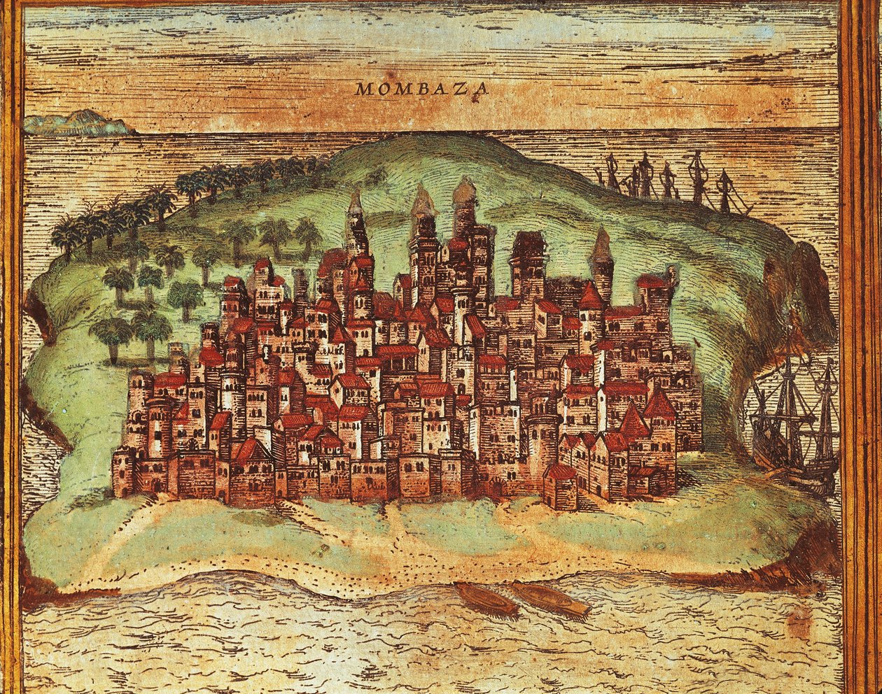 Mombasa, Kenya, Civitates Orbis Terrarum