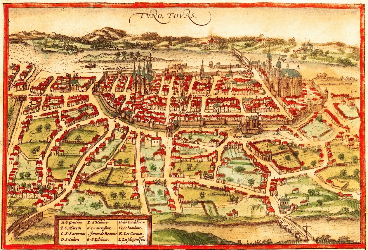 Toulon, Fransa by Georg and Hogenberg Franz (1535-90) Braun