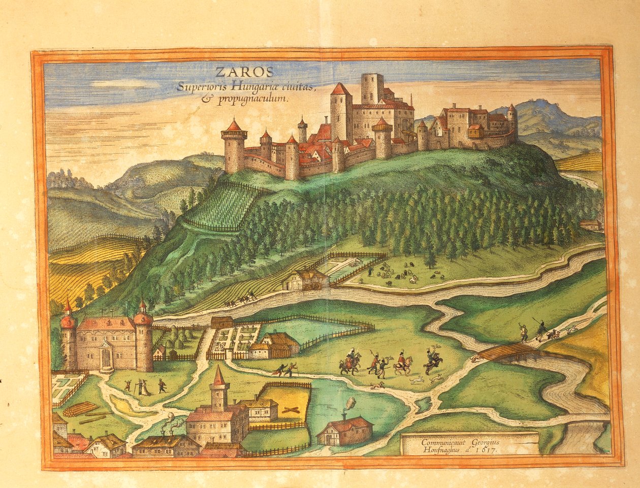 Dünyanın Şehirlerinden Zaros, Girit, Georg Braun by Georg Braun and Hogenberg Franz