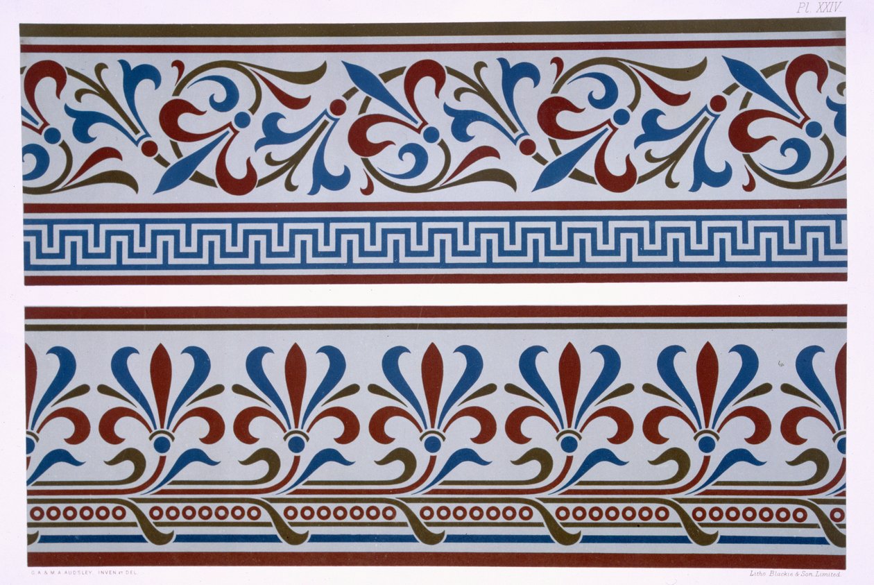 Neo-Grec Ornament: Bordür ve dado tasarımları, 