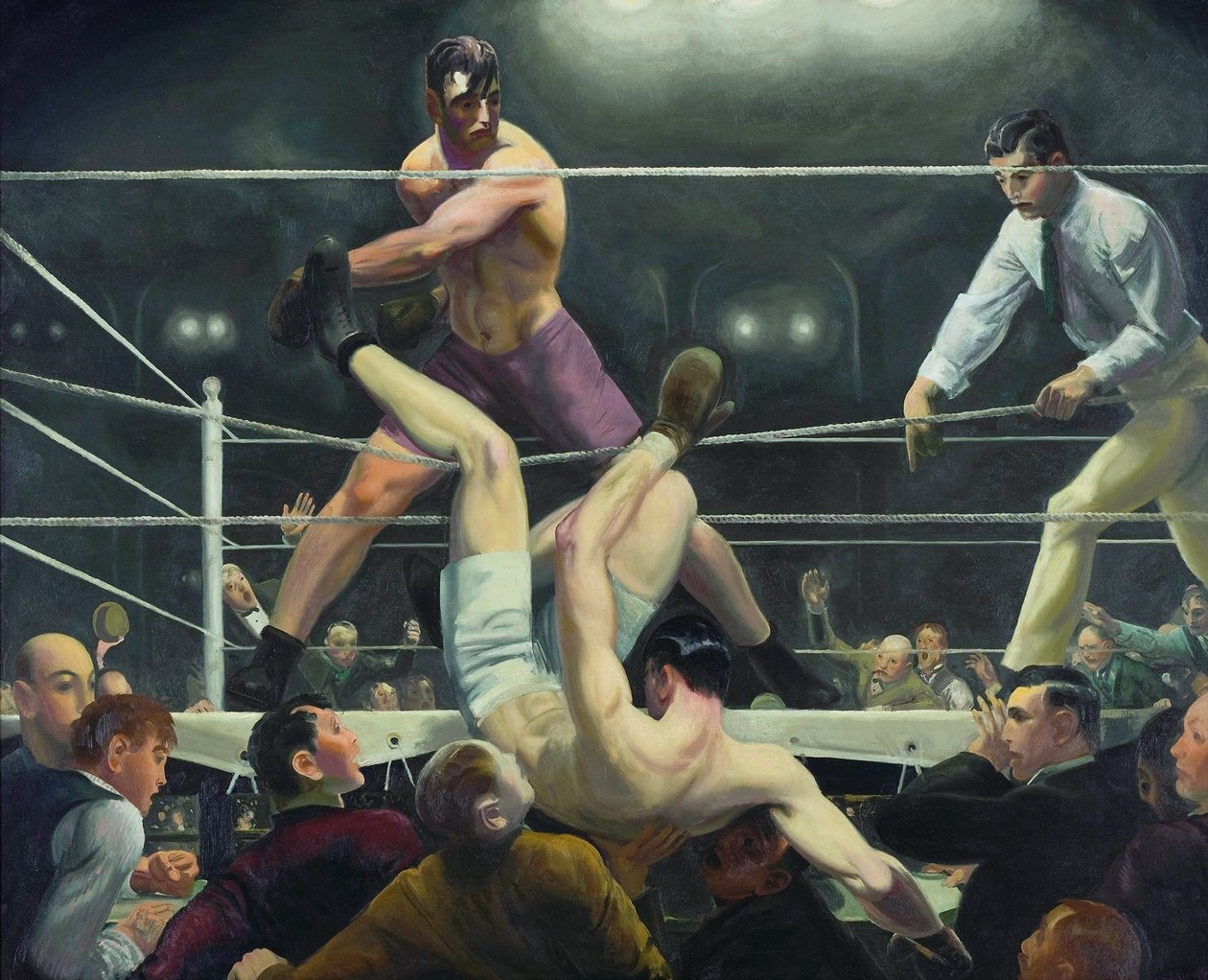 Dempsey ve Firpo by George Wesley Bellows