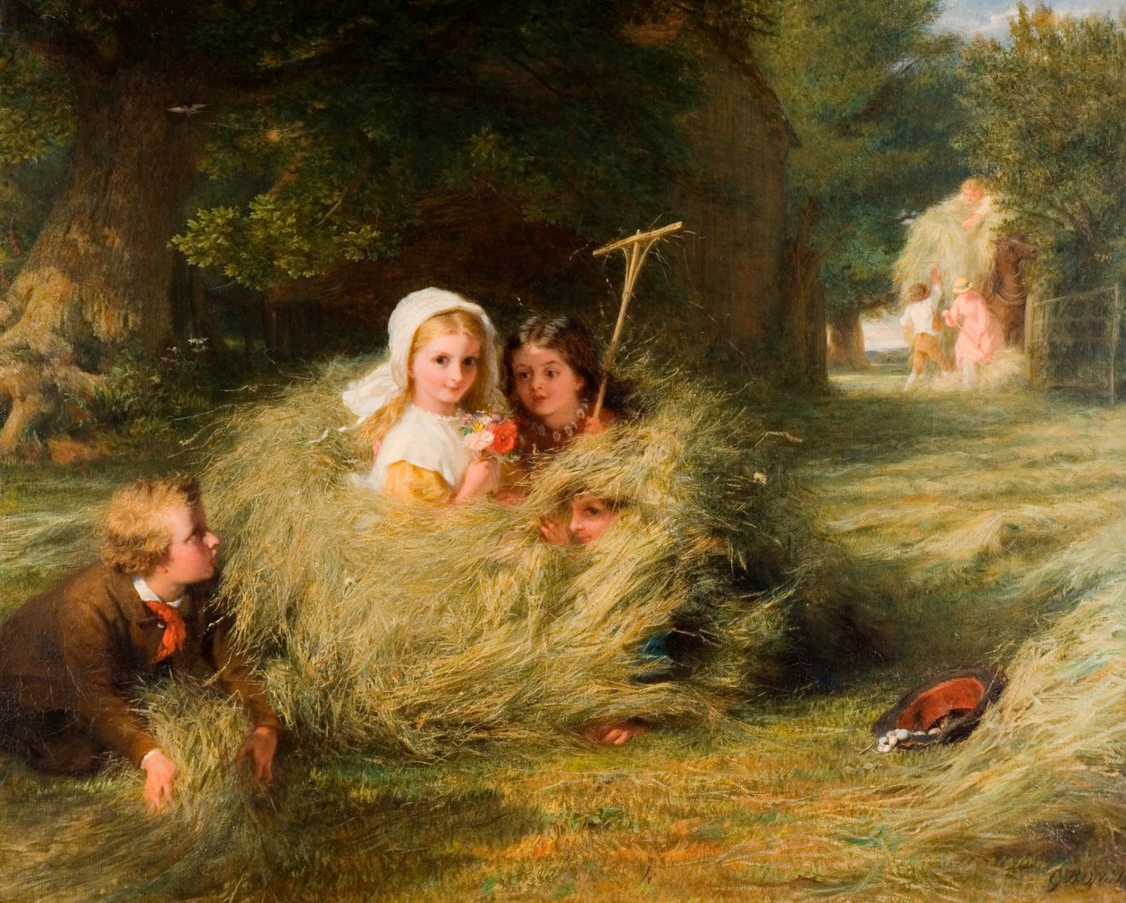 Yavrular, 1870 by George Bernard O