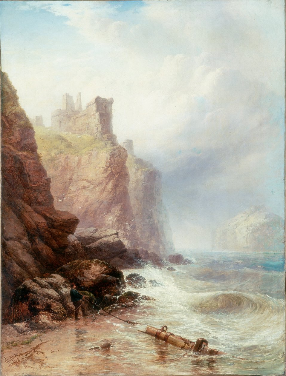 Tantallon Kalesi, 1872 by George Blackie Sticks