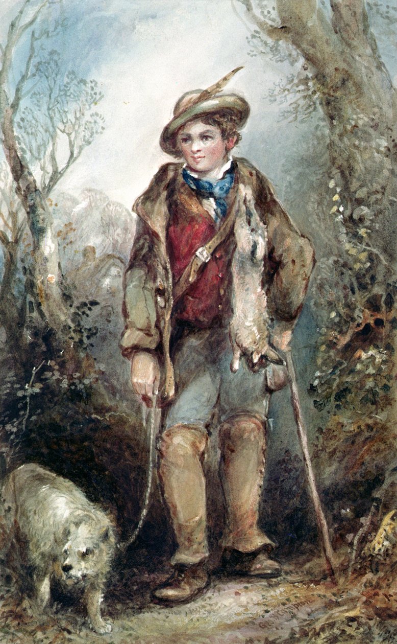 Tavşanlı çocuk by George Bryant Campion