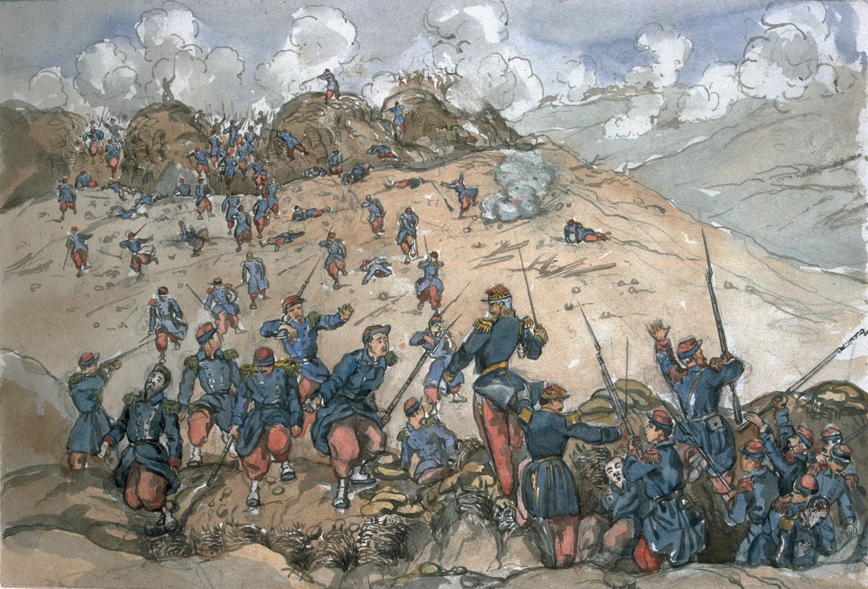 Sivastopol Kuşatması sırasında General Desalles komutasındaki Fransız birliklerinin Bastion Central
