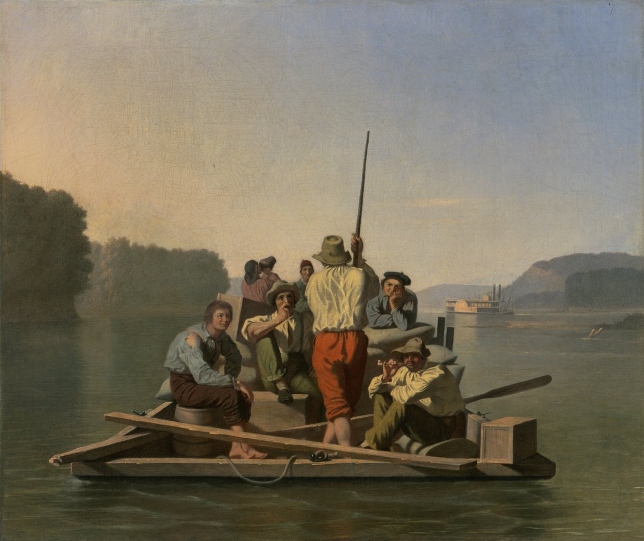 Bir Vapur Karaya Çıkan Çakmak by George Caleb Bingham