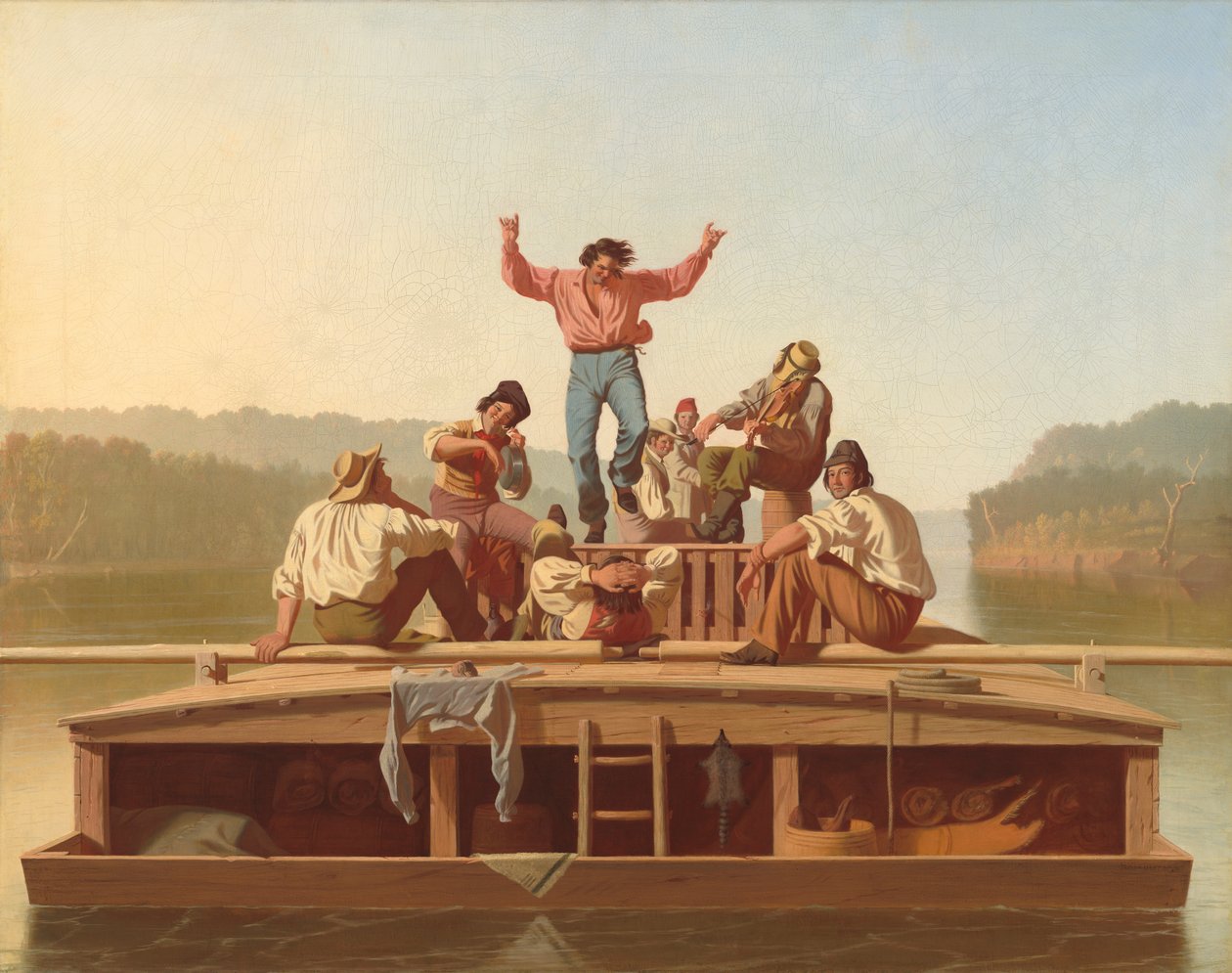 Neşeli Yassı Gemiciler by George Caleb Bingham