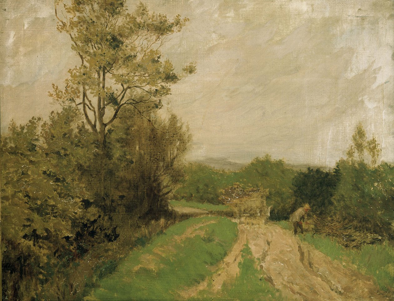 Otmoor sahnesi, 1912 by George Carline
