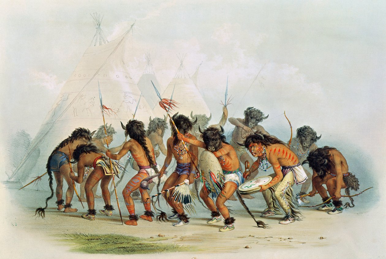 Bufalo Dansı, c.1832 by George Catlin
