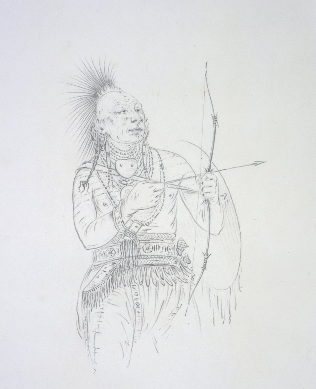 Meach-o-shin gaw (Küçük Beyaz Ayı) 1852 by George Catlin