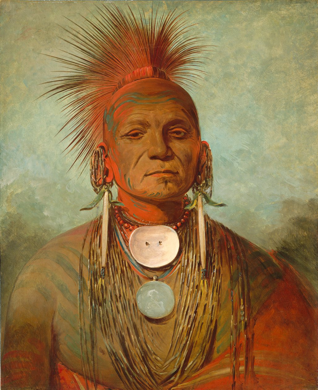 See-non-ty-a, bir Iowa Tıp Adamı, 1844-45 by George Catlin