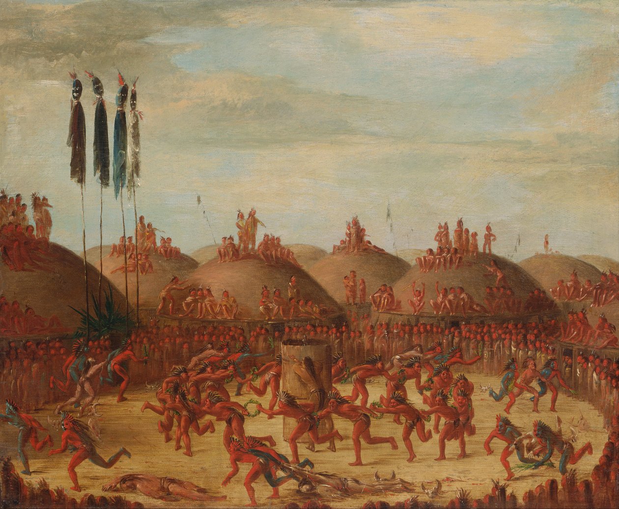 Son Yarış, Mandan O-kee-pa Töreni by George Catlin