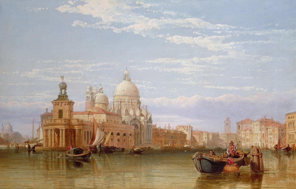 Büyük Kanal, Venedik by George Clarkson Stanfield