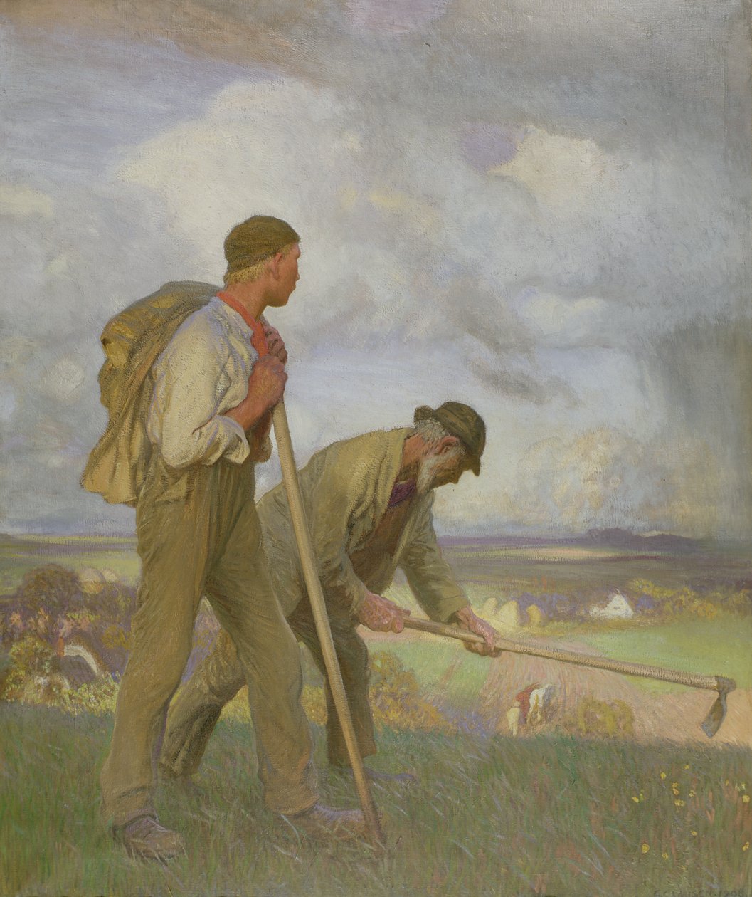 Oğlan ve Adam, 1908 by George Clausen